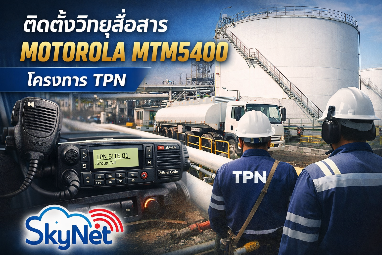 ผลงานการติดตั้งระบบวิทยุสื่อสาร MOTOROLA MTM5400